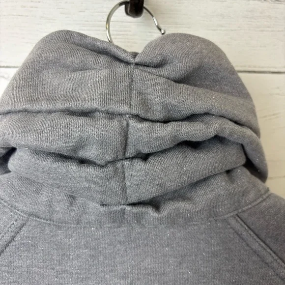 Lululemon Cuddle Up Jacket Heathered Blurred Grey Sparkle - Full Zip High Collar - Picture 8 of 16